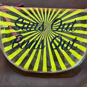 clear bag with design